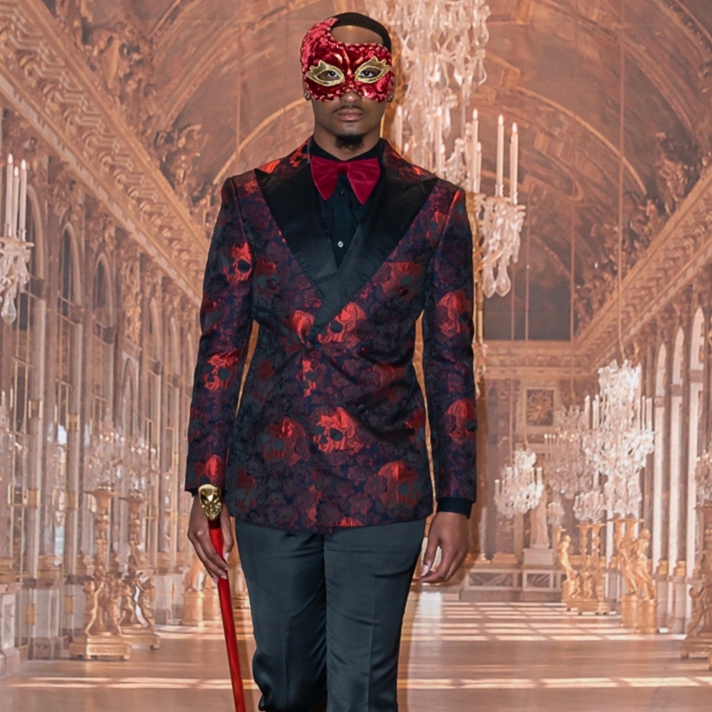 Red and Black Men's Dinner Jacket